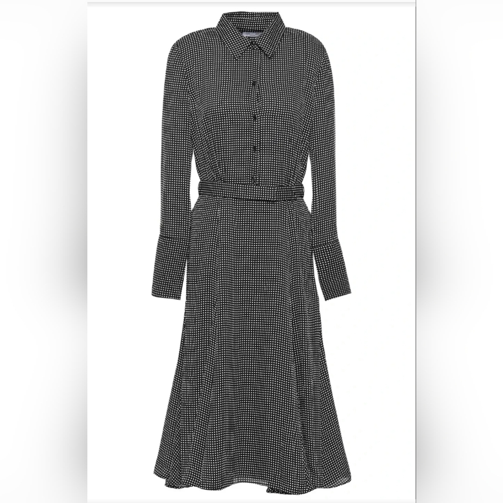 Equipment Black And White Chec Dress